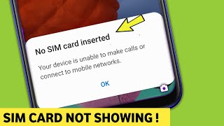 How to Fix No SIM Card Invalid SIM Or SIM Card Failure Error on iPhone or Android [upl. by Isla]