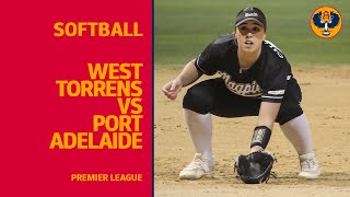 Softball  Port Adelaide vs West Torrens  Premier League [upl. by Clayson]