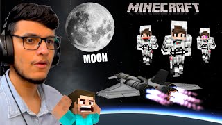 Going to MOON in Minecraft🚀🚀 SPACE Travelling to Save the Earth [upl. by Latrina603]