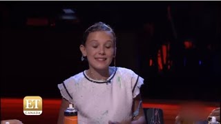 Millie Bobby Brown rapping Monster by Nikki Minaj on the Tonight Show milliebobbybrown Rapping [upl. by Milinda]