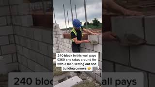 Bricklaying Uk  Blockwork prices 😁 [upl. by Esinel201]