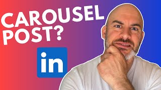 How To Create A Linkedin Carousel Post 2023 [upl. by Nieberg869]