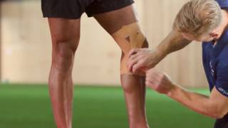 Elastoplast How to strap and support the knee [upl. by Eilraep]