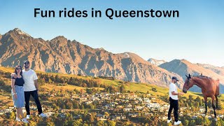 Exploring and fun rides in Queenstown Part 2 newzealand sydneybeautifulview [upl. by Llemrej]