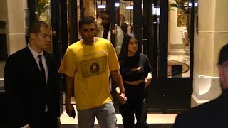 EXCLUSIVE  Kourtney Kardashian and Younes Bendjima last night out in Paris [upl. by Anaeirb163]