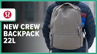 lululemon New Crew Backpack 22L Review 2 Weeks of Use [upl. by Theone275]