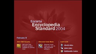 Encarta Encyclopedia 2004  Startup Sound [upl. by Edeline991]