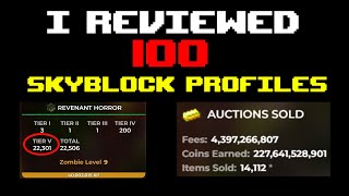 I Reviewed 100 Skyblock Profiles  Reviewing Your Skyblock Profiles Part 5  Hypixel Skyblock [upl. by Valerie]