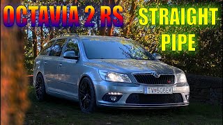 OCTAVIA 2 RS 20TDI STRAIGHT PIPE [upl. by Bevvy]