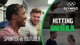 Fitness YouTuber vs Olympic Sprinter  Brandon White Faces Chris Brown  Hitting the Wall [upl. by Rezal]