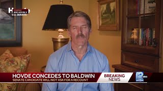 Eric Hovde concedes Wisconsin Senate race to Tammy Baldwin [upl. by Rickart]