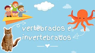 Los animales vertebrados e invertebrados para niños  videos educativos [upl. by Deyes]