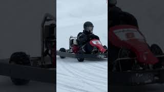 Ice Karting in Levi Finland 🥶 [upl. by Lairbag]