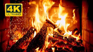 🔥 Cozy Fireplace 4K UHD Fireplace with Crackling Fire Sounds Christmas Fireplace Winter 2023 [upl. by Germaine]