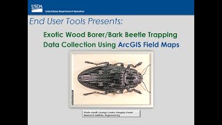 Exotic Wood BorerBark Beetle Trapping Data Collection using ArcGIS Field Maps EWBBB [upl. by Lehctim]