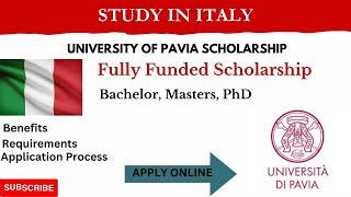 University of PAVIA Study in ItalyEligibility Criteria Requirements Application Process [upl. by Hanzelin]