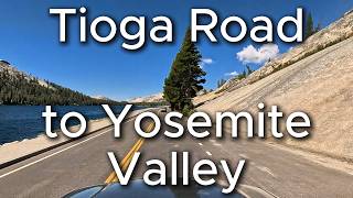 Tioga Road from Lee Vining to Yosemite valley 2 hours of 4k scenic mountain roads through Yosemite [upl. by Humfrey694]