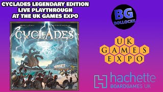 Cyclades Legendary Edition Live Playthrough At The UKGE [upl. by Leede]