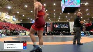 2018 Marine Corps US OpenUWW Junior Greco Roman 77 Finals  Jake Hendricks XCa Vs Anthony Man [upl. by Burkhart]