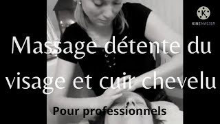 massage relaxant du visage et cuir chevelu professionnel [upl. by Gundry]