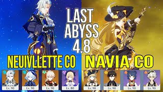 Last video in Abyss 48 Neuvillette C0 amp Navia C0 Spiral Abyss Floor 12 Genshin Impact [upl. by Lunna]