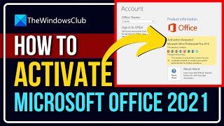 How to activate Microsoft Office 2021 or Office 365 on Windows 11 [upl. by Readus979]