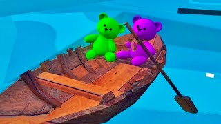 Row Row Row Your Boat  Kids Rhymes [upl. by Eadrahc]