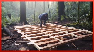 Man Builds WOOD CABIN in Just 15 Days in the Forest for 3000  by WildGnomos [upl. by Nomolas]