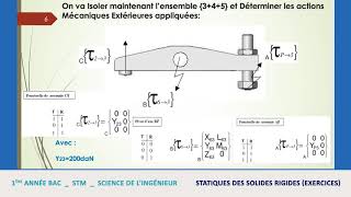 Science de lingénieur 1ère Bac  statique des solides rigides [upl. by Nosnorb]