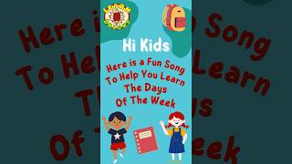 Days of the Week Song  Preschool Learning  Learn 7 Days Name  Week Names  Nursery Rhymes [upl. by Nerta]