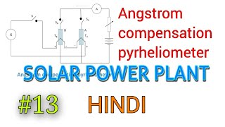 Solar 13 Angstrom compensation pyrheliometer Hindi [upl. by Sirdi921]