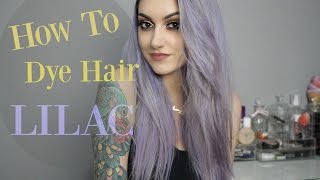 How I Dyed My Hair Pastel LILAC  Without Platinum Blonde Hair [upl. by Corrianne]