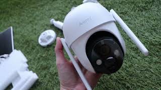 Arenti Wireless Battery Outdoor Camera with Solar Panel GO2T and SP2 [upl. by Fortune698]