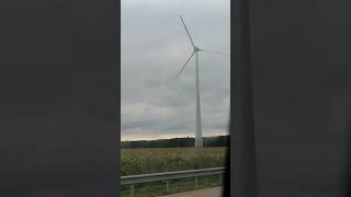 EnBWWindpark an der A7 bei Buchholz Anzahl der Anlagen in der Beschreibung [upl. by Nesiaj]