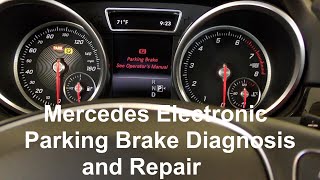 Mercedes GLE Electric Parking Brake Motor  Actuator Replacement [upl. by Larimer7]