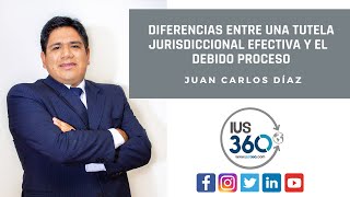 Diferencias entre tutela jurisdiccional efectiva y debido proceso  Juan Carlos Díaz [upl. by Alleyne]