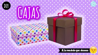 Como hacer una caja de regalo 🎁  Hazlas a la medida que desees Partypop DIY🎉 [upl. by Andreana988]