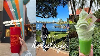 Epcot Festival of the holidaysDisney Springs AND Resort monorail hop in LESS THAN 48 HOURS viral [upl. by Wilber]