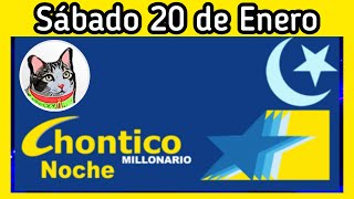 Resultado EL CHONTICO NOCHE Sabado 20 de Enero de 2024 [upl. by Pauiie]