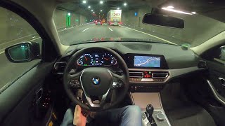 2021 BMW 318i TOURING 156 PS WUERZBURG amp AUTOBAHN NIGHT DRIVE [upl. by Tomasina]