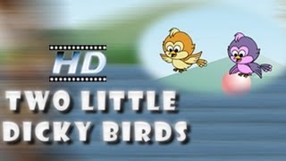 Two Little Dicky Birds  Nursery Rhyme For Children  KidsOne [upl. by Byrd]