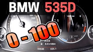 BMW 535d 299 HP F10 2WD  0100 kmh ACCELERATION [upl. by Vaclava]