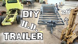 Building a 26ft utility trailer from scratch [upl. by Wemolohtrab]