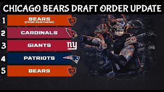 Chicago Bears Updated Draft Order  Cardinals WIN [upl. by Iel]