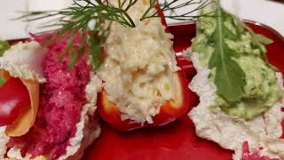 Telina cu Maioneza in 3 culori aperitiv rapidCelery with Mayonnaise in 3 colors quick appetizer [upl. by Magdaia]