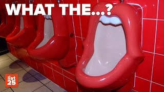 25 BIZARRE Bathrooms Found Around The World [upl. by Ojimmas]