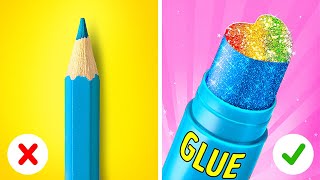 FANTASTIC SCHOOL HACKS FOR CREATIVE STUDENTS  Bright Ideas and Art Tricks by 123 GO Series [upl. by Menon308]