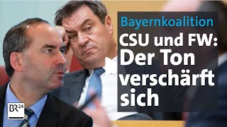 CSU und Freie Wähler Konkurrierende Koalitionäre  Kontrovers  BR24 [upl. by Guarino]