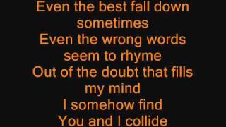 Howie Day  Collide lyrics [upl. by Meid]