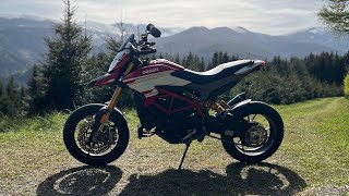 Ducati Hypermotard 939 SP  RAW V  Hebalm Austria  without windnoise [upl. by Celestine217]